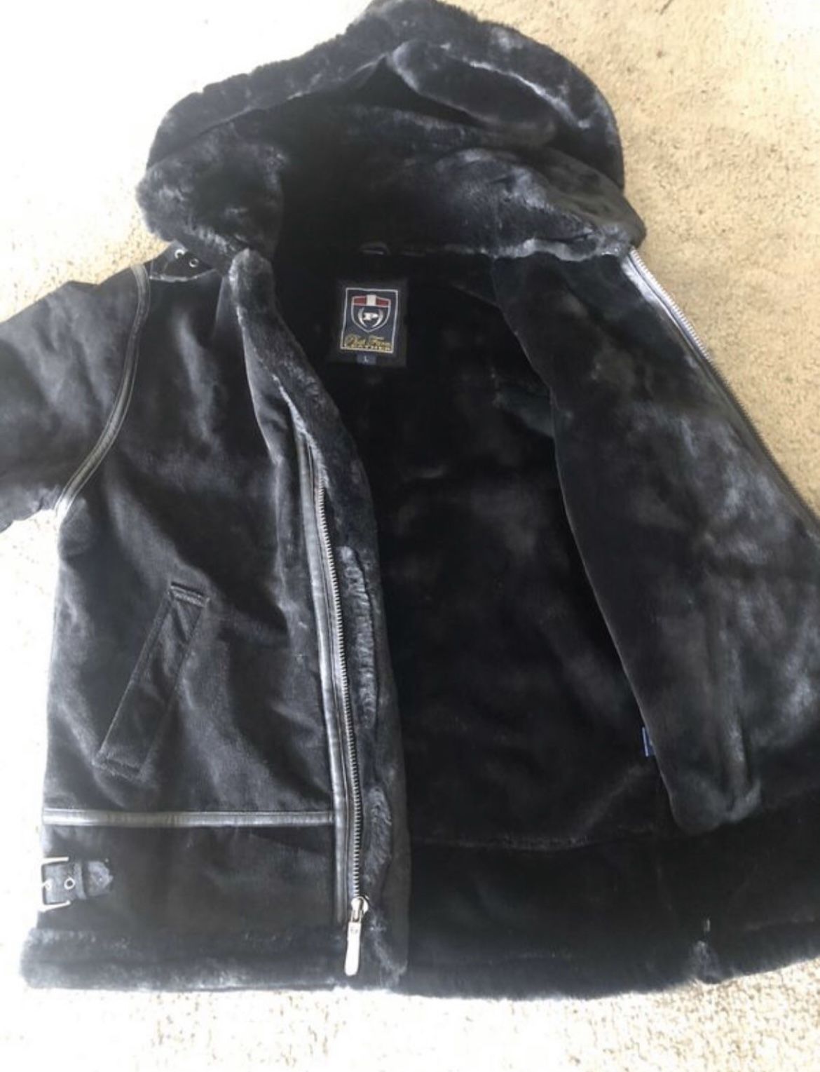 Phat farm suede leather jacket discount