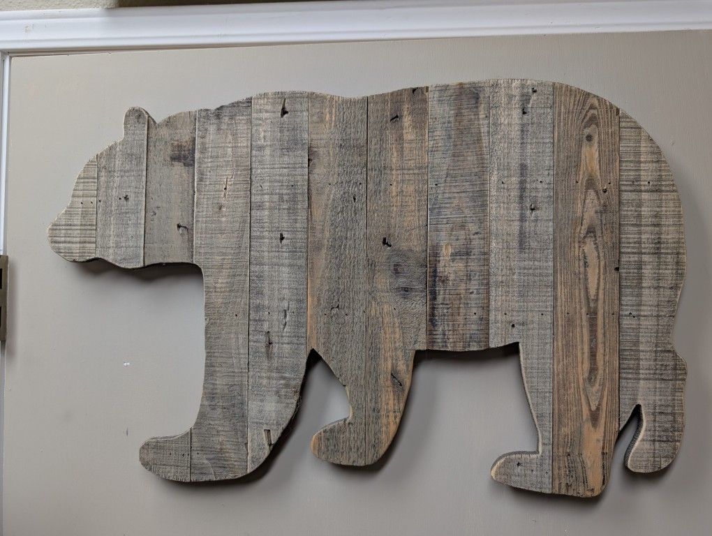Wooden Bear Cut Out15x24