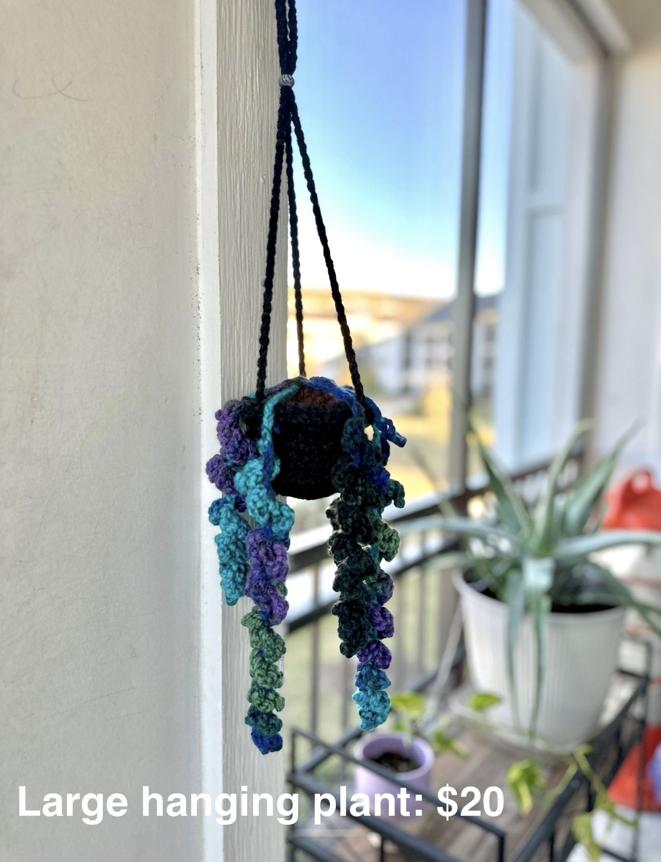 Handmade Crochet Hanging Plants 
