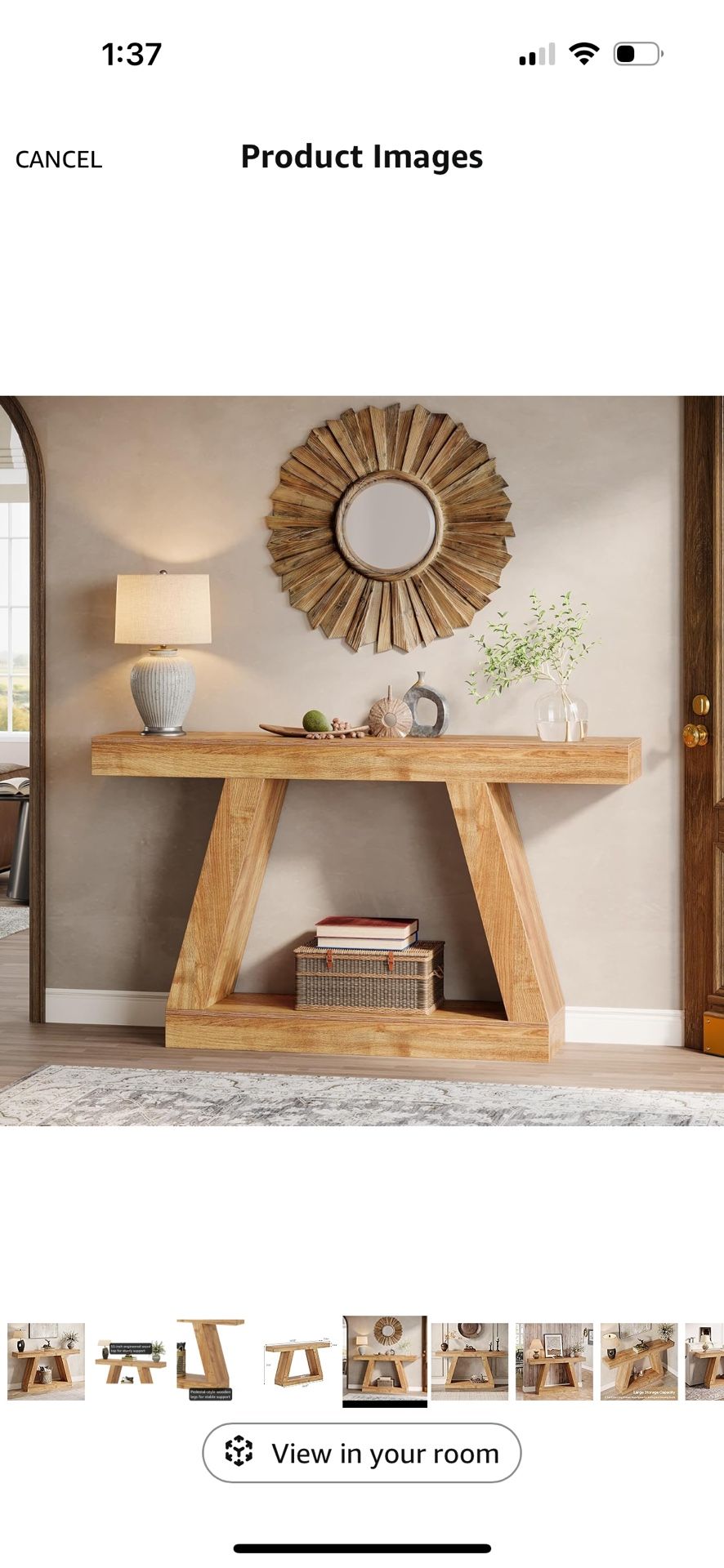**NEW IN BOX** 55-Inch Farmhouse Entryway Table, Console Table