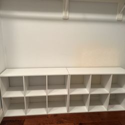 6-Cube Shelves White 