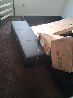 Queen Bed/Storage chest