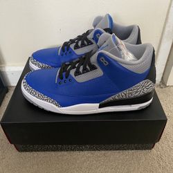 Jordan 3 Varsity Royal Cement Size 11