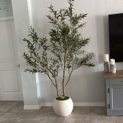 7ft Faux Olive Tree