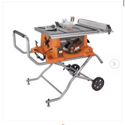 RIDGID 10 in. Heavy-Duty Portable Table Saw 
