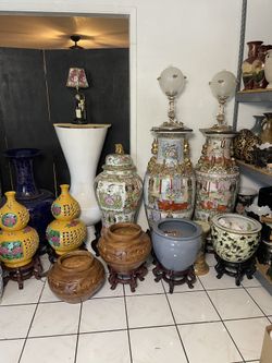 Antique Vases-Ceramic Vase-($25 and up.)
