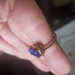 Sterling Silver Gold Plated Ring