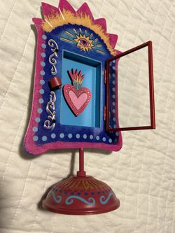 Heart eye table shelf metal home decor unique gift design her bedroom living art