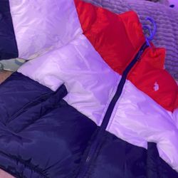 polo puffer zip up