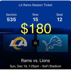 Rams Vs Lions