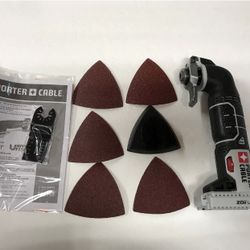  Porter- Cable PCC710B 20V MAX Lithium-Ion Oscillating Multi Tool 9 Pieces NEW