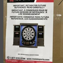 Sports Dart Board With Cabinet *SOFT TIP DARTS*