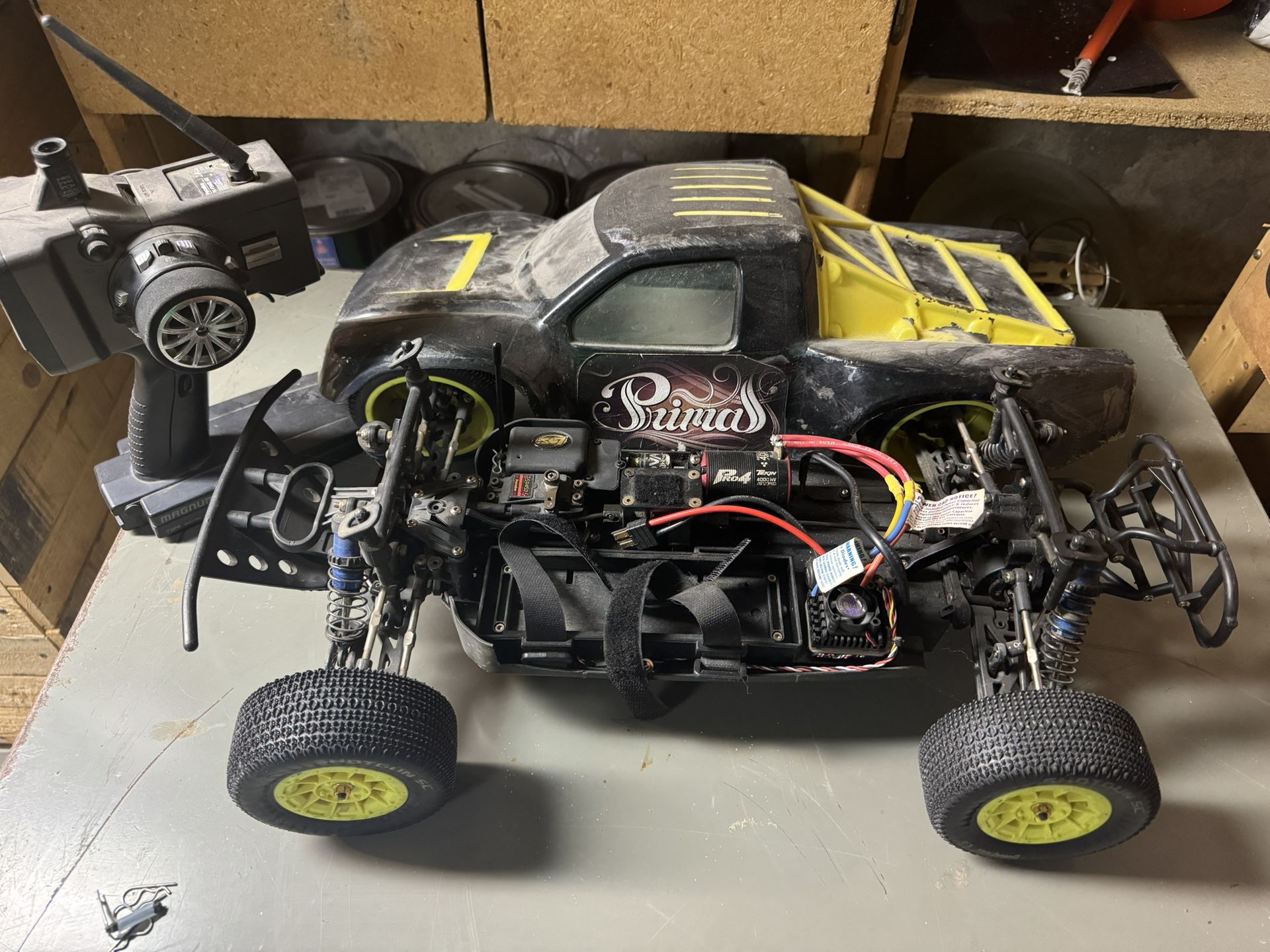 Rc Losi Truck With Vintage Futaba Controller