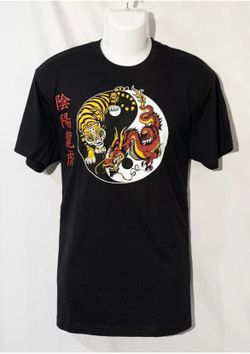 Tshirt Yin Yang Tiger Dragon