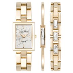Brand New Anne Klein New York Women's Howlite Bracelet & Watch Set