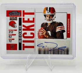 NFL Panini Cleveland Browns Shedeur Sanders Auto Autographed Insert Rookie Card