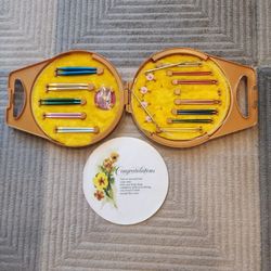 VINTAGE BOYE 1960s Needle Master Knitting Kit Plastic Case w/Contents