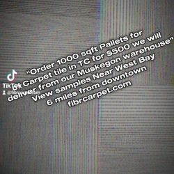 Order 1000 sqft Pallets of Carpet tile in TC for $500