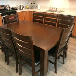 Table and 8 Chairs