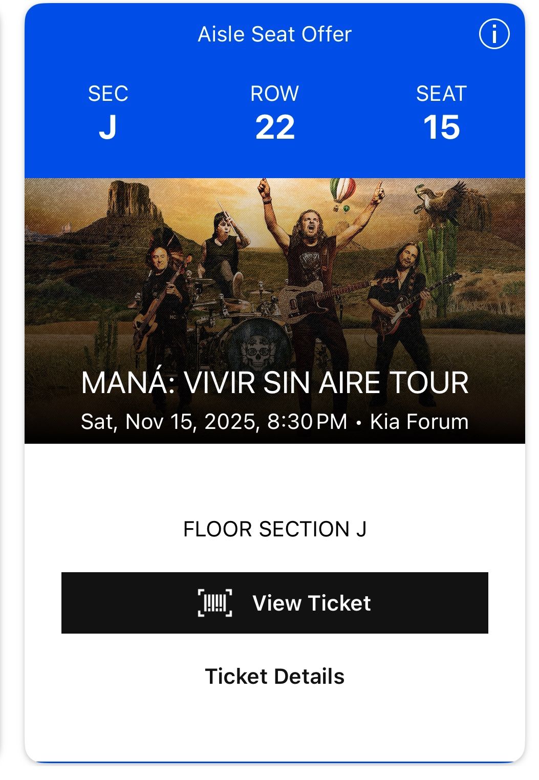 Maná Vivir Sin Aire Tour