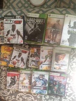 Xbox 360 and playstation 3 and 2 games lot