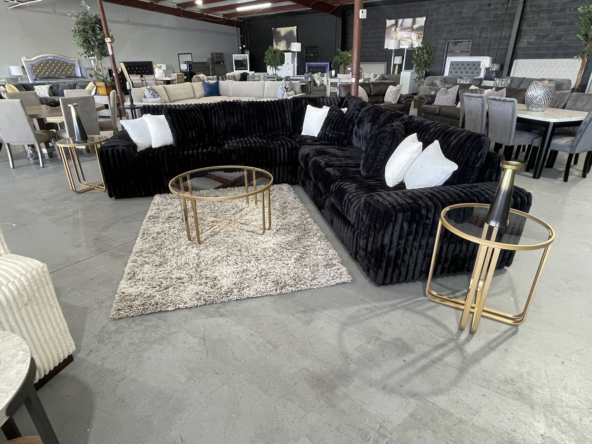 Black Sectional New
