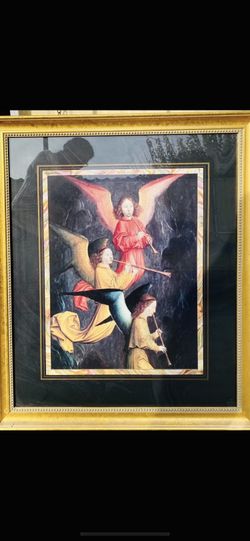 Vtg Frame Pic “A CHOIR OF ANGELS” 