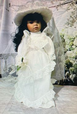 Dynasty African American Porcelain Bride Doll #2