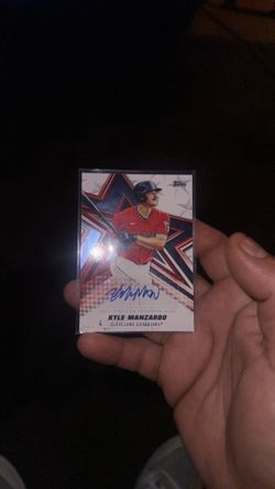 Kyle Manzardo autograph card