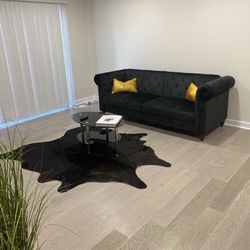 Black Velvet Couch