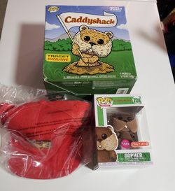 Funko Pop! Caddyshack Gopher & Red Bushwood Hat (Target Exclusive)