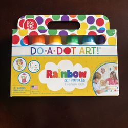 Do A Dot Art! Rainbow Dot Markets (Unopened, 6 Washable Colors!)