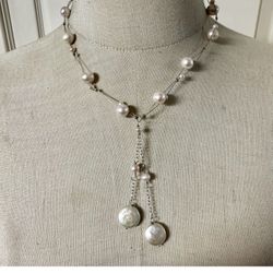 Freshwater Pearl Station Necklace 