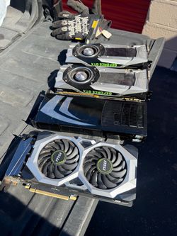 Lot of 4 Nvidia GeForce GTX & MSI GPU Graphics Cards