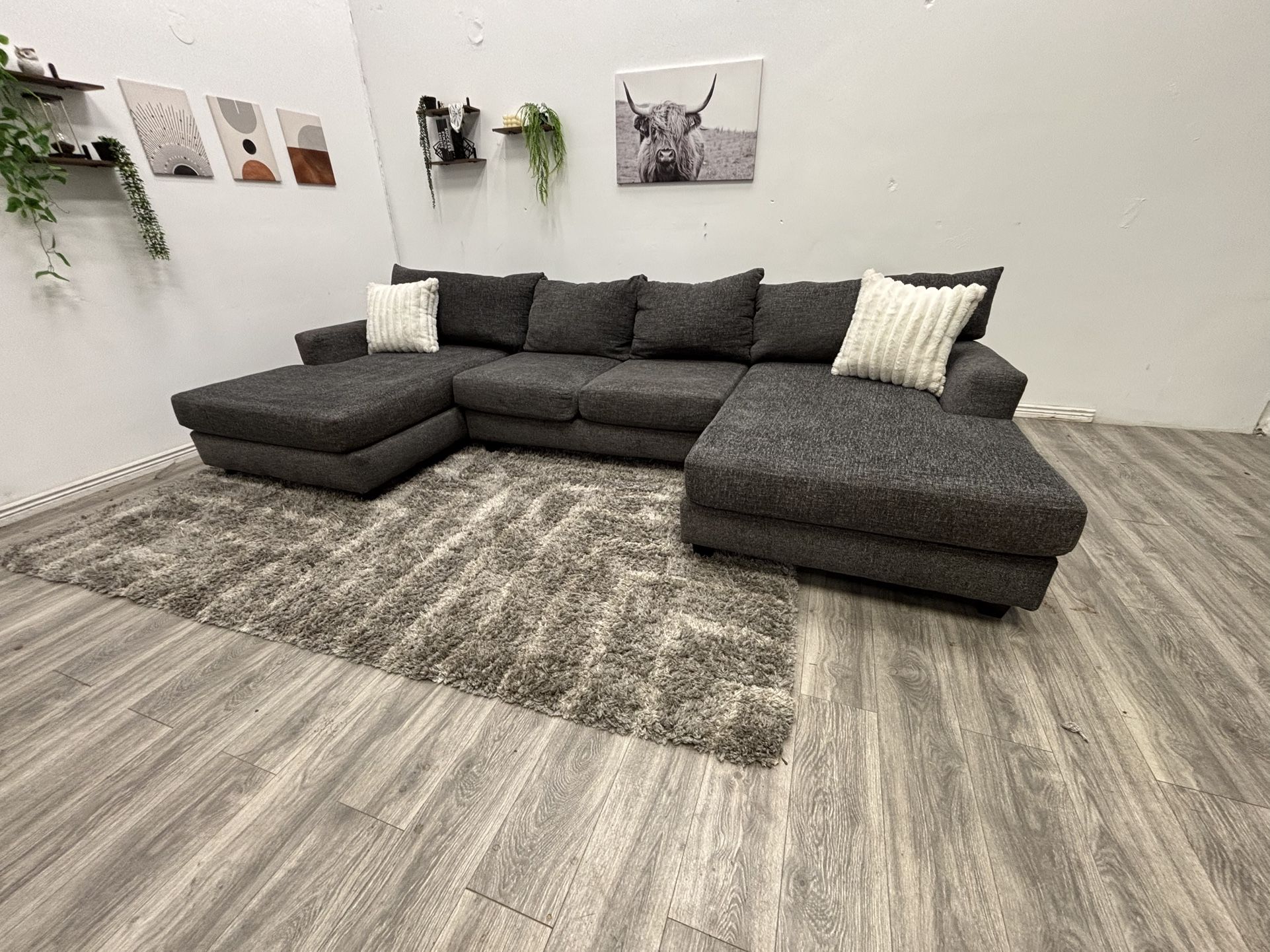 Gray Sectional Couch - Free Delivery