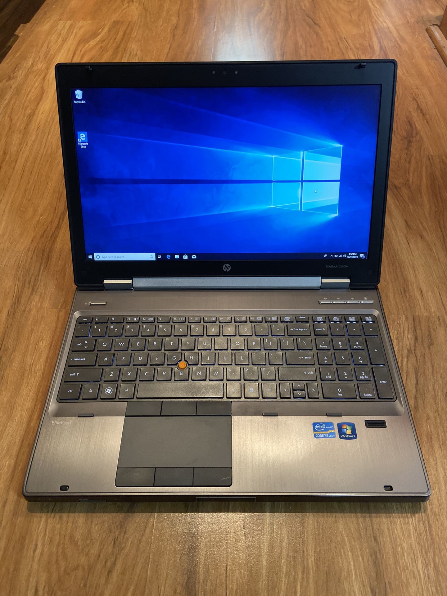 HP EliteBook 8560w Gaming Machine core i5-2540M 8GB Ram 500GB Hard Drive 15.6 inch Screen Windows 10 Pro Laptop with charger in Excellent Working con