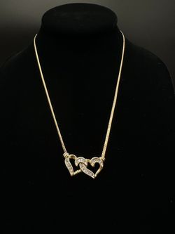 16" HEART GOLD NECKLACE #34529