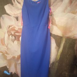 Blue bodycon dress, Betsey Johnson, size 6