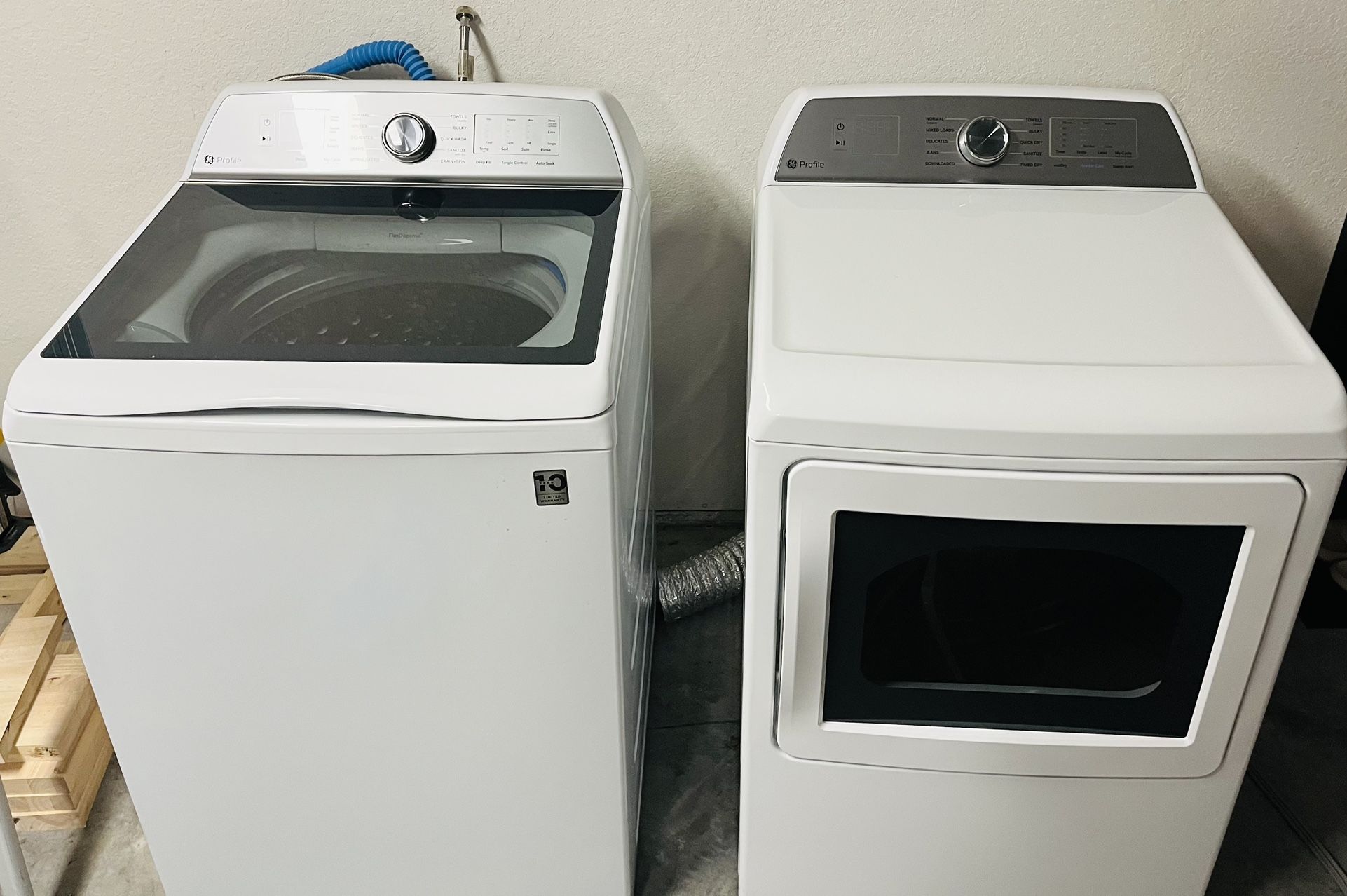GE Profile Top-Load Washer & Vented Electric Dryer ( White ) Energy Star Certified