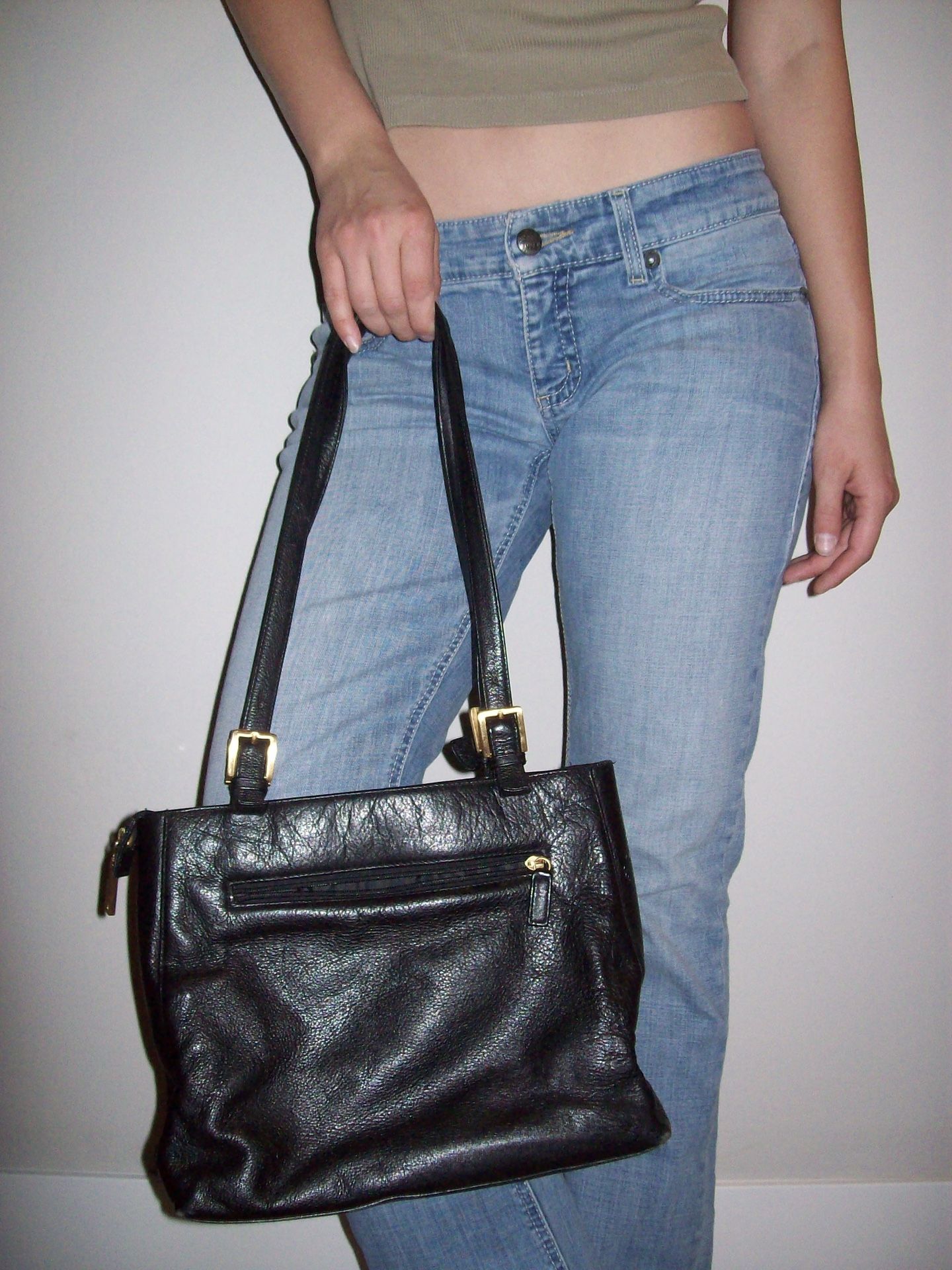 Black shoulder bag