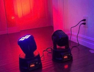 new Pair of Compact Mini Moving Head DJ Stage Lights – RGBW Wash & Dynamic Beam Effects Transform any room into a professional event space with this d