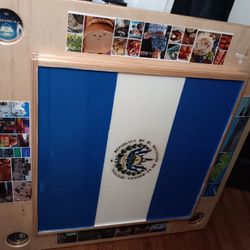 Domino's Table El Salvador Theme - Mesa De Jugar Dominó Decoración De El Salvador 