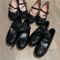 Girls tapdance shoes +black heel shoes