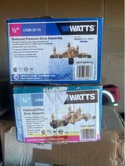 reduce pressure valves 1/2 “and 3/4  reduce pressure valves