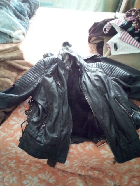 Women's Leather Motorcycle Jacket