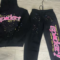 Black Sp5der Hoodie With Tags And Receipts 