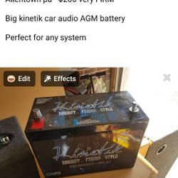 Huge Car Audio Battery