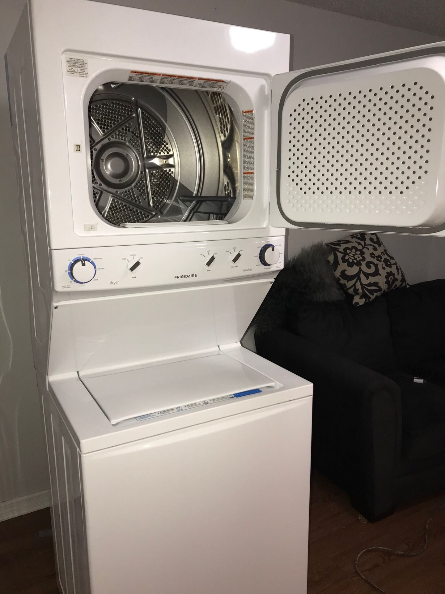 brand new electric stackable washer and dryer