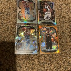 4 Kevin Durant Silver, Silver Ice & Gold Ice Prizm SP Basketball Cards Future HOF 