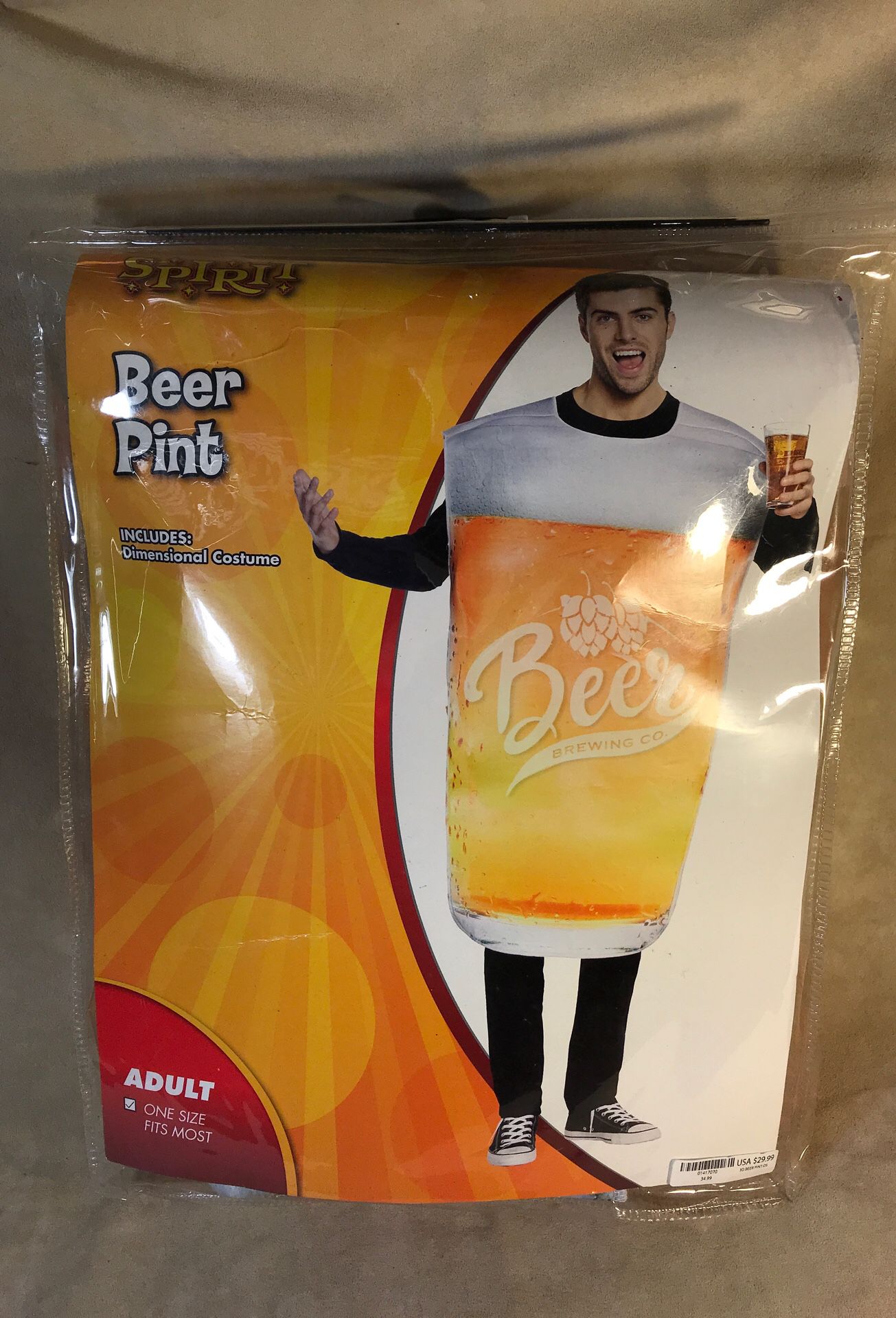 Spirit Halloween Beer Pint Costume